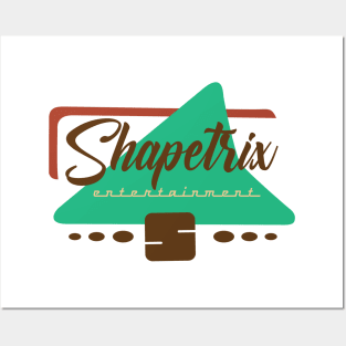 50's Shapetrix Logo - green arrow Posters and Art